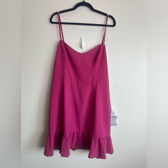 NWT Dress The Population Mira Cocktail Dress in Hibiscus Hot Pink Size XXL - Picture 4 of 7